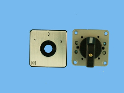 Schalter 1-0-2 2p25a front 40mm