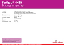 Fertigro MSN (Großmenge)