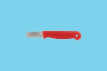 Messer Bandstahl rot 40mm rund / für Abstandhalter einzeln