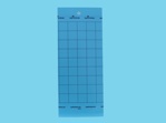 Signaltafel blau [10x25cm] 10 Stk.