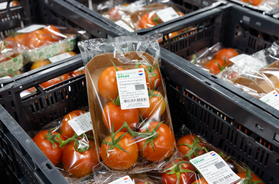 Verpackte tomaten