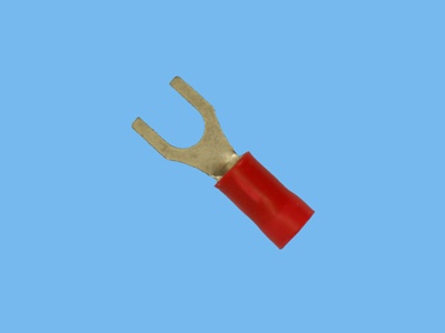 Kabelschuhe Gabel m4 rot a1543g