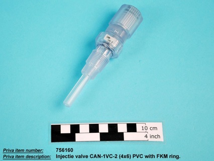 pvc Einspritzventil CAN-1VC-2 (4x6) pvc mit fkm Ring