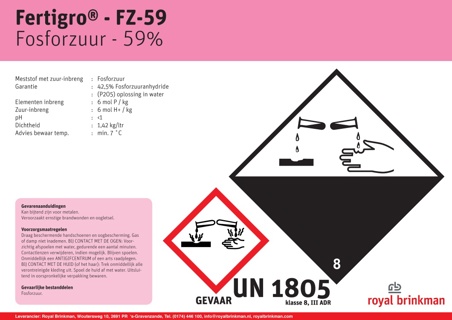 Fertigro FZ-59 Phosphorsäure (Großmenge)