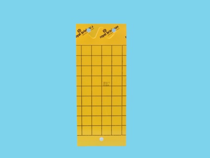Signaltafel gelb mit Haken (10x25) 1.000 tafeln