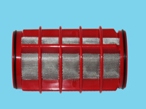 Am- Zylinder-3/4" 130 Mikron PL + Edelstahl rot