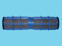 Am- Zylinder-1,5" 300 Mikron PL + Edelstahl blau