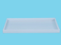 Kunststoff Desinfektionsbehälter 90x50x6cm HDPE (natur/weiß)