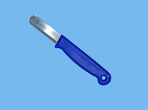 Messer Bandstahl blau 50mm rund