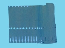 Schlaufenetikett blau 16x1,27 cm 1000