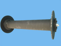 Rohrschienenrolleneisen mit Getriebe AB - H.O.H. 42,5 Rohr 6
