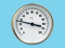 Zeigerthermometer Gehäuse 63 mm mit Klemmen 0...+120  gr. C