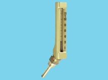 Staaf - vloeistofthermometer schuin 1/2" 0...+120 gr. C