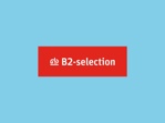 B2 slelction sticker 70x20 mm rood