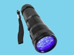  UV-LED-Taschenlampe mit Handschlaufe, batteriebetrieben 95g